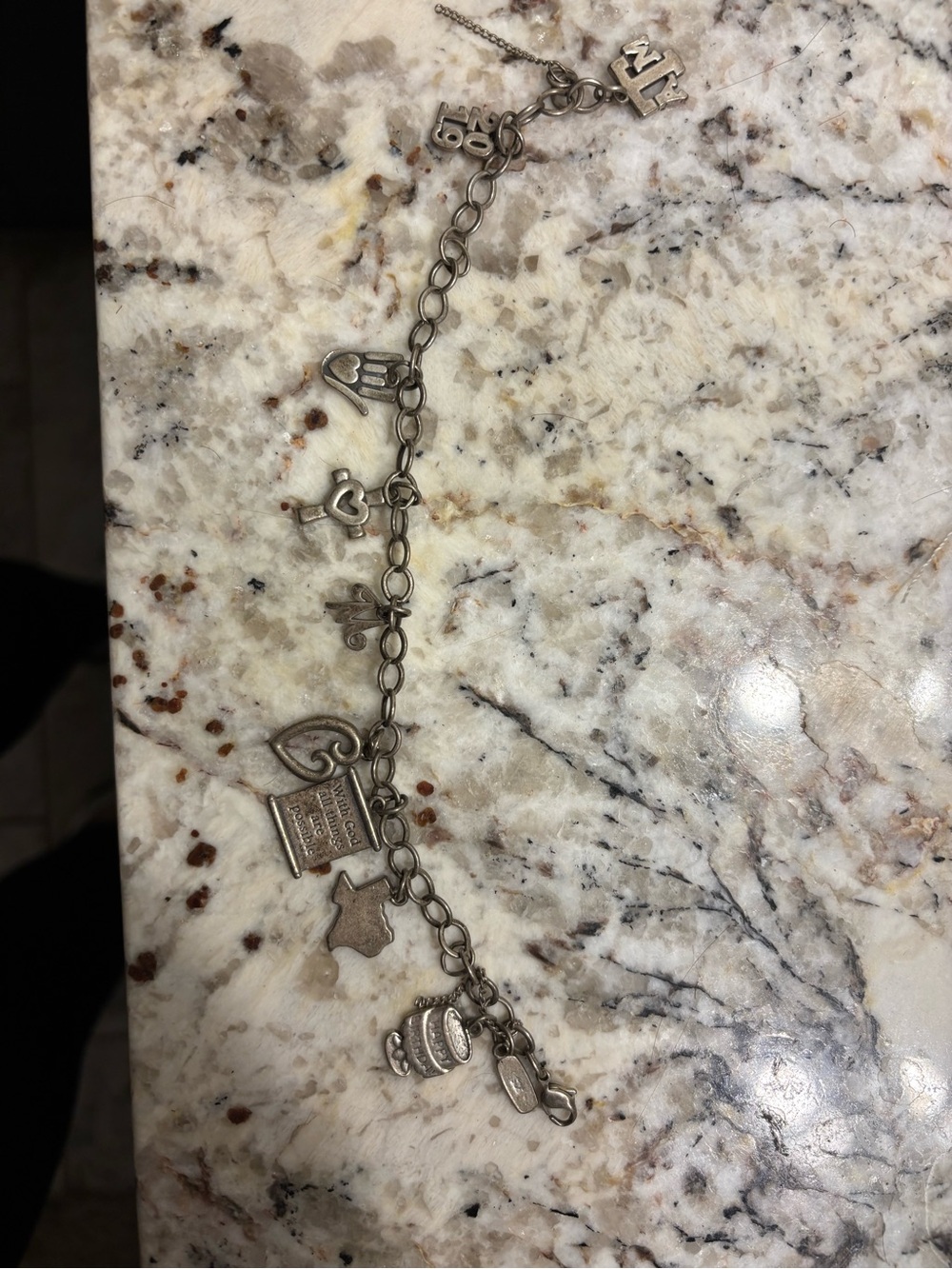 James Avery Silver Charm Bracelet with Multiple Charms